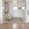 MyPet 27 in. Extra-Wide Swing Wooden Pet Gate, 60 in. to 103 in. W