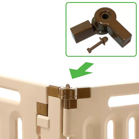 Richell Convertible Indoor/Outdoor Plastic Pet Play Pen