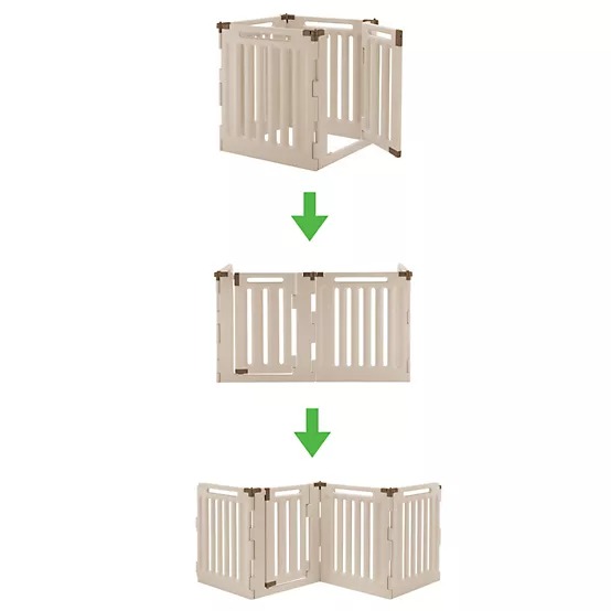 Richell Convertible Indoor/Outdoor Plastic Pet Play Pen