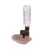 Richell Adjustable Plastic Pet Rehydration Water Station（Brown）, 15.9 oz., 6.7 in. x 7.9 in. x 10.9 in.