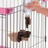 Richell Adjustable Plastic Pet Rehydration Water Station（Brown）, 15.9 oz., 6.7 in. x 7.9 in. x 10.9 in.