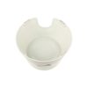 Richell 0.6-Cup Raised Polypropylene Bone Design Dog Bowl