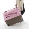 Richell E-Z Mobile 1-Door Polyethylene Pet Carrier with Wheels