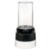 Richell Elevated Gravity Water Dispenser Dog & Cat Bowl, Black, 1-gal