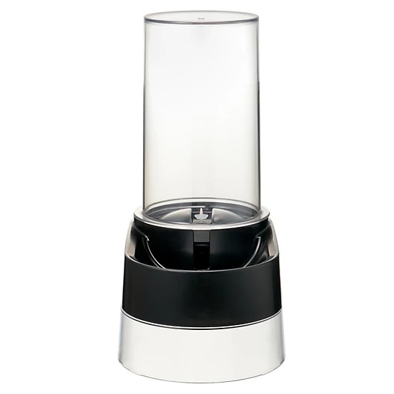 Richell Elevated Gravity Water Dispenser Dog & Cat Bowl, Black, 1-gal