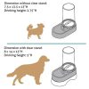 Richell Elevated Gravity Water Dispenser Dog & Cat Bowl, Black, 1-gal