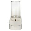 Richell Elevated Gravity Water Dispenser Dog & Cat Bowl, White, 1-gal