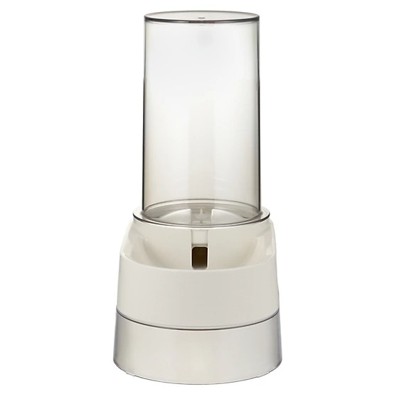 Richell Elevated Gravity Water Dispenser Dog & Cat Bowl, White, 1-gal