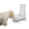 Richell Elevated Gravity Water Dispenser Dog & Cat Bowl, White, 1-gal
