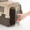 Richell Pet Travel Carrier Medium Brown