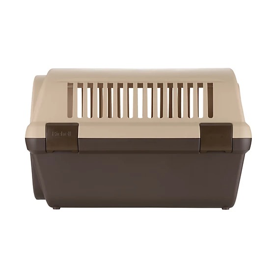 Richell Pet Travel Carrier Medium Brown