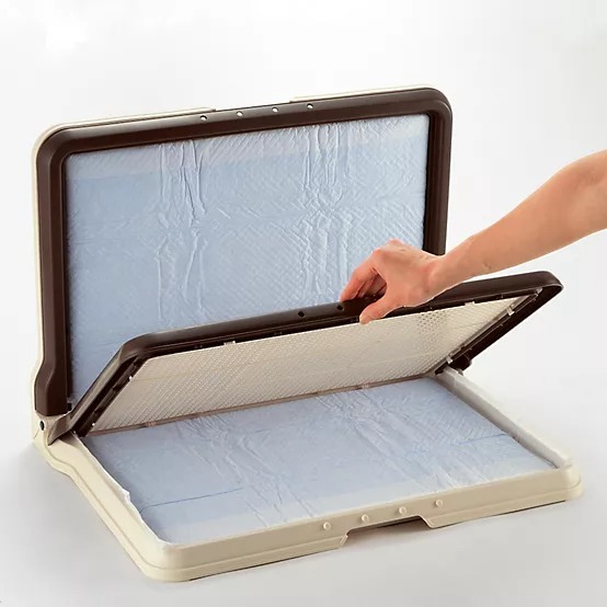Richell PAW TRAX High-Wall Dog Potty Pad Tray