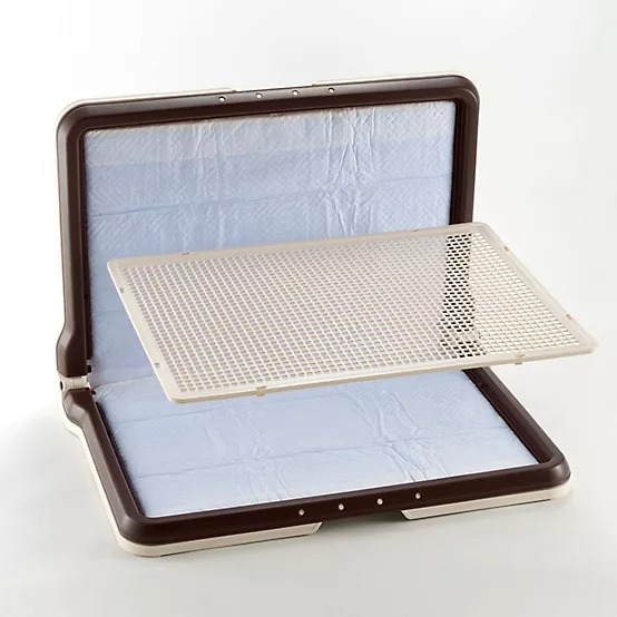 Richell PAW TRAX High-Wall Dog Potty Pad Tray