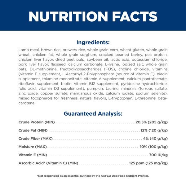 Adult Small & Mini Dog Food, Lamb Meal & Brown Rice Recipe