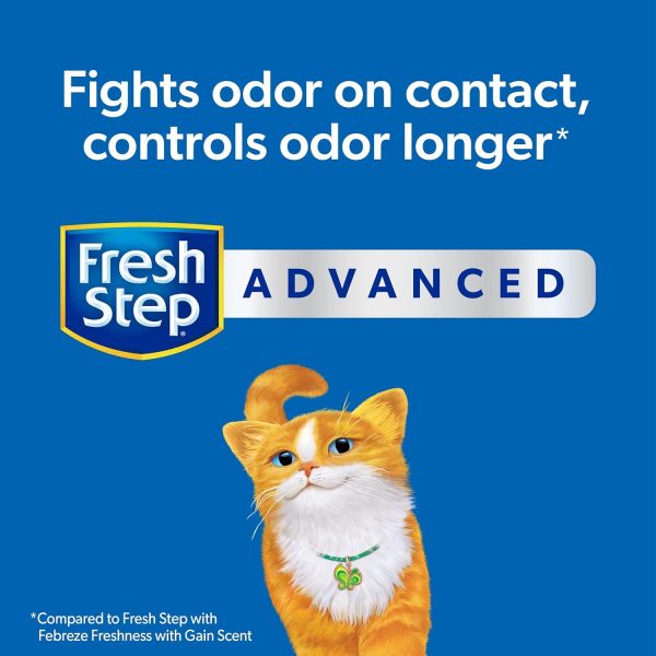 Fresh Step Advanced Clumping Litter with Febreze Freshness with Gain Scent, Fights Odor on Contact, 37 lbs. (2 x 18.5 lb. Box)