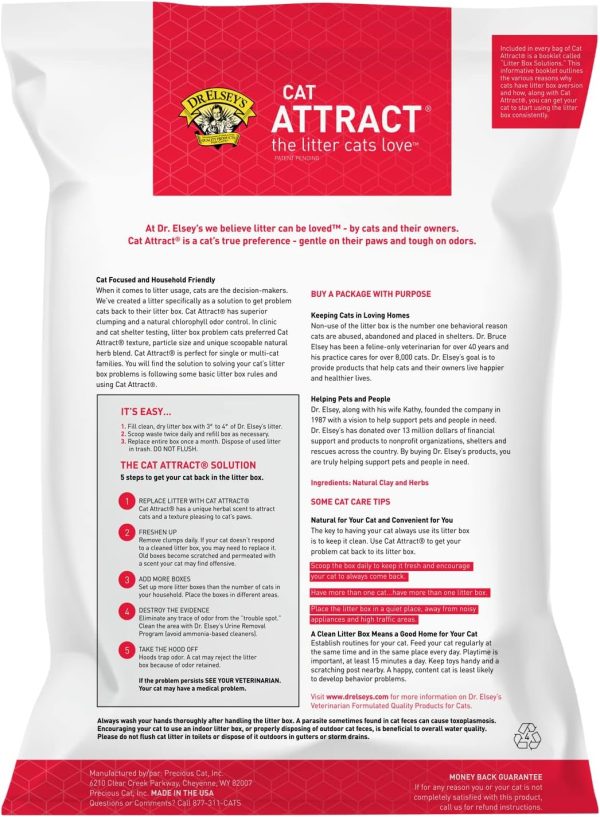 Dr. Elsey's® Cat Attract® Clumping Clay Cat Litter 18-lb. Bag