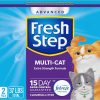 Fresh Step Advanced Multi Cat Clumping Litter with Febreze Freshness, Fresh Step Clumping Cat Litter Extra Strength Formula, 37 lbs. (2 x 18.5 lb. Box)