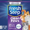 Fresh Step Clean Paws Cat Litter with Febreze Freshness, Advanced Multi Cat Low Tracking Clumping Litter, 37 lbs. (2 x 18.5 lb. Box)